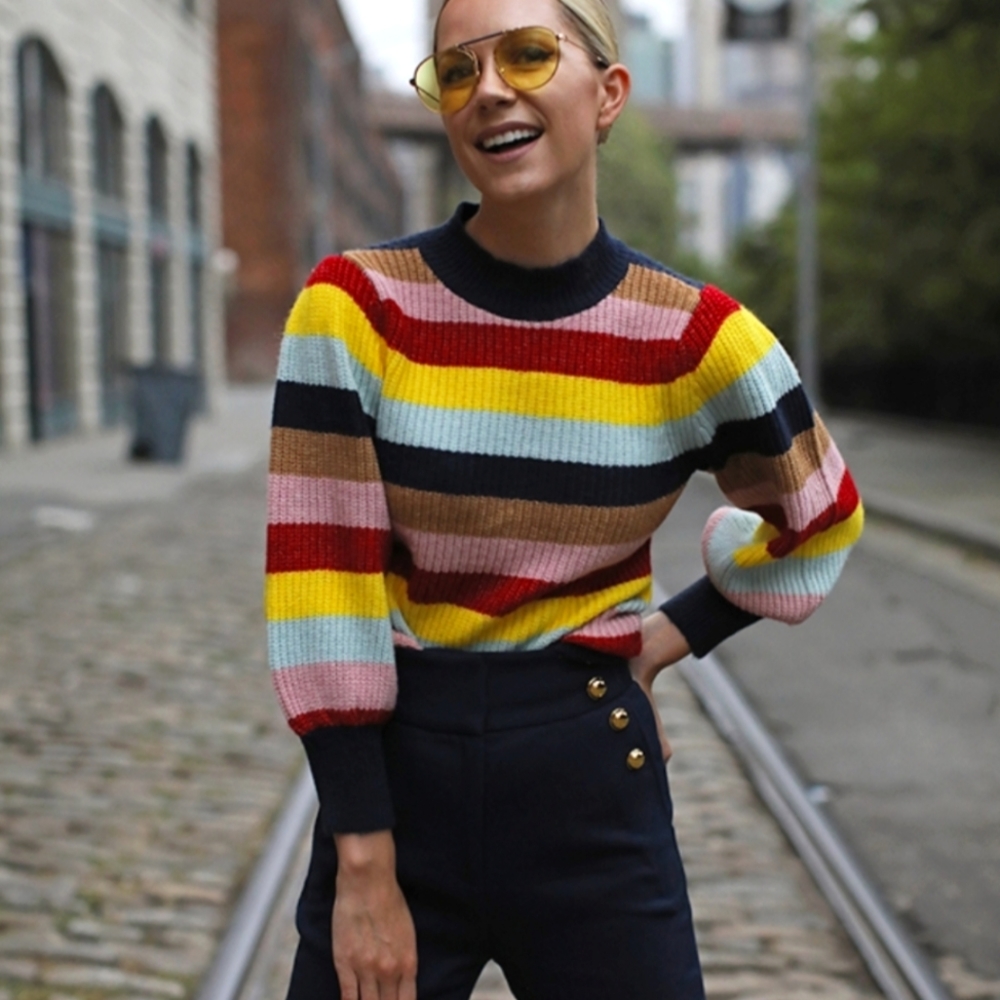 Atlantic Pacific Puff Sleeve Sweater